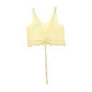 Hollister Crochet Knit Ruched Tie Bralette Shirt