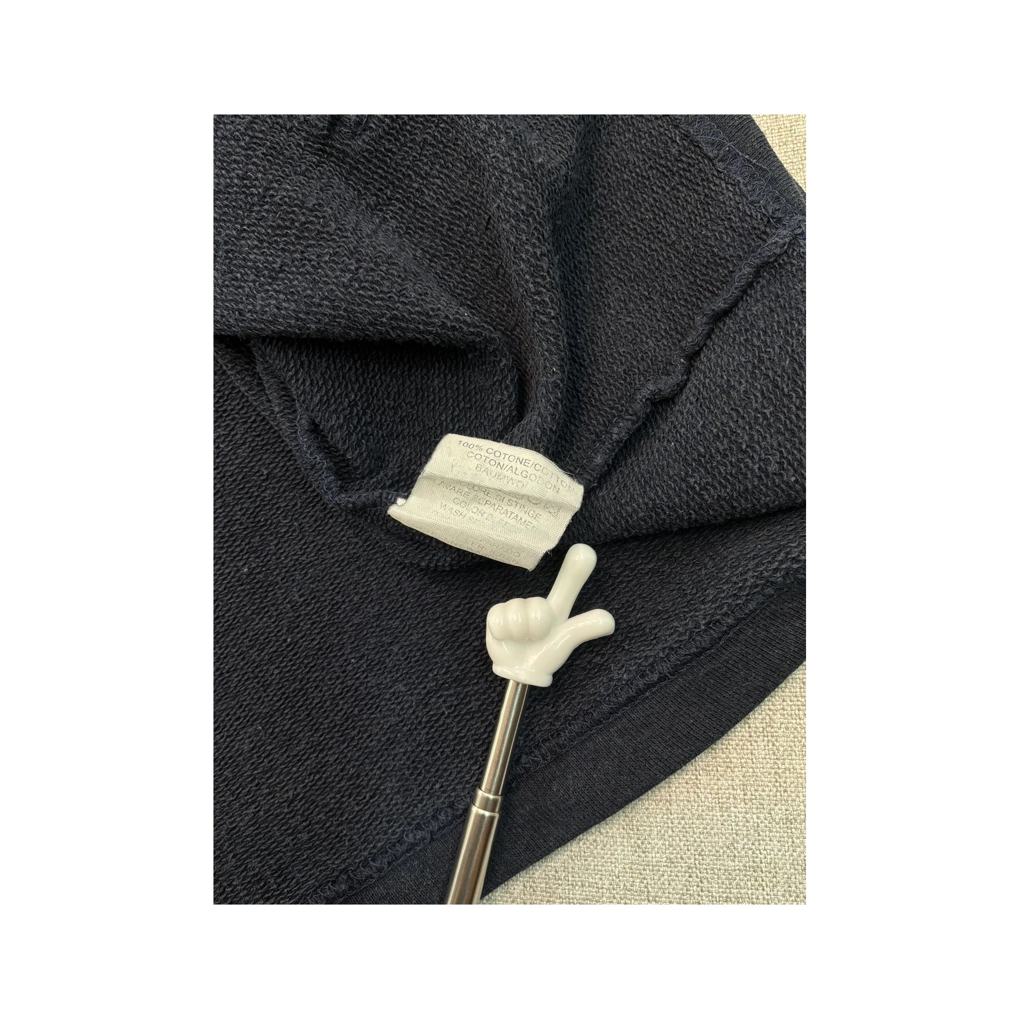 Everlast Vintage Navy Cotton Full Zip Logo Hoodie