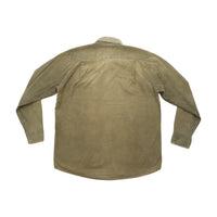 Green Leaves Olive Cotton Corduroy Button-Down Shirt