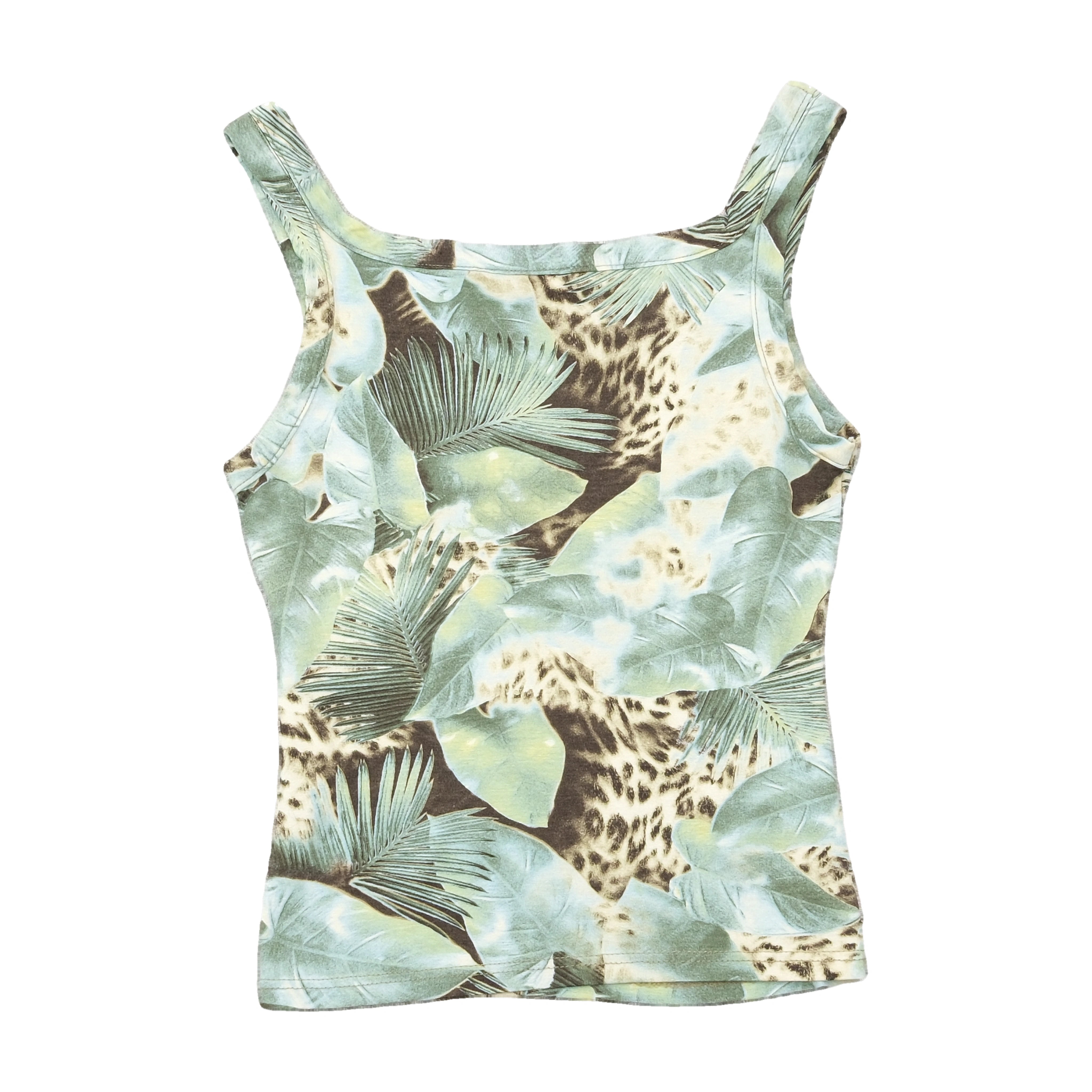 Ennefi Beat Tropical Leopard Print Tank Top