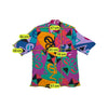 Abstract Print Button Up Shirt