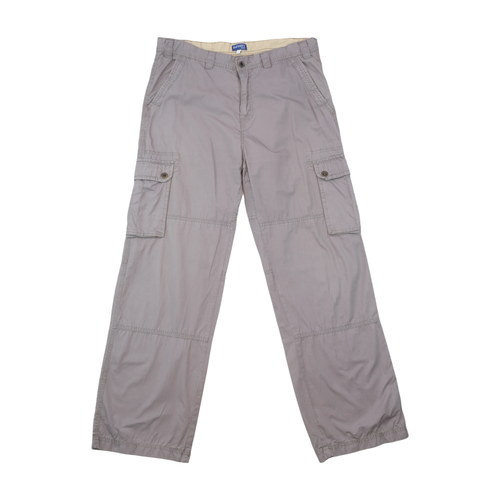 Infinity Man Gray Cotton Utility Cargo Pants