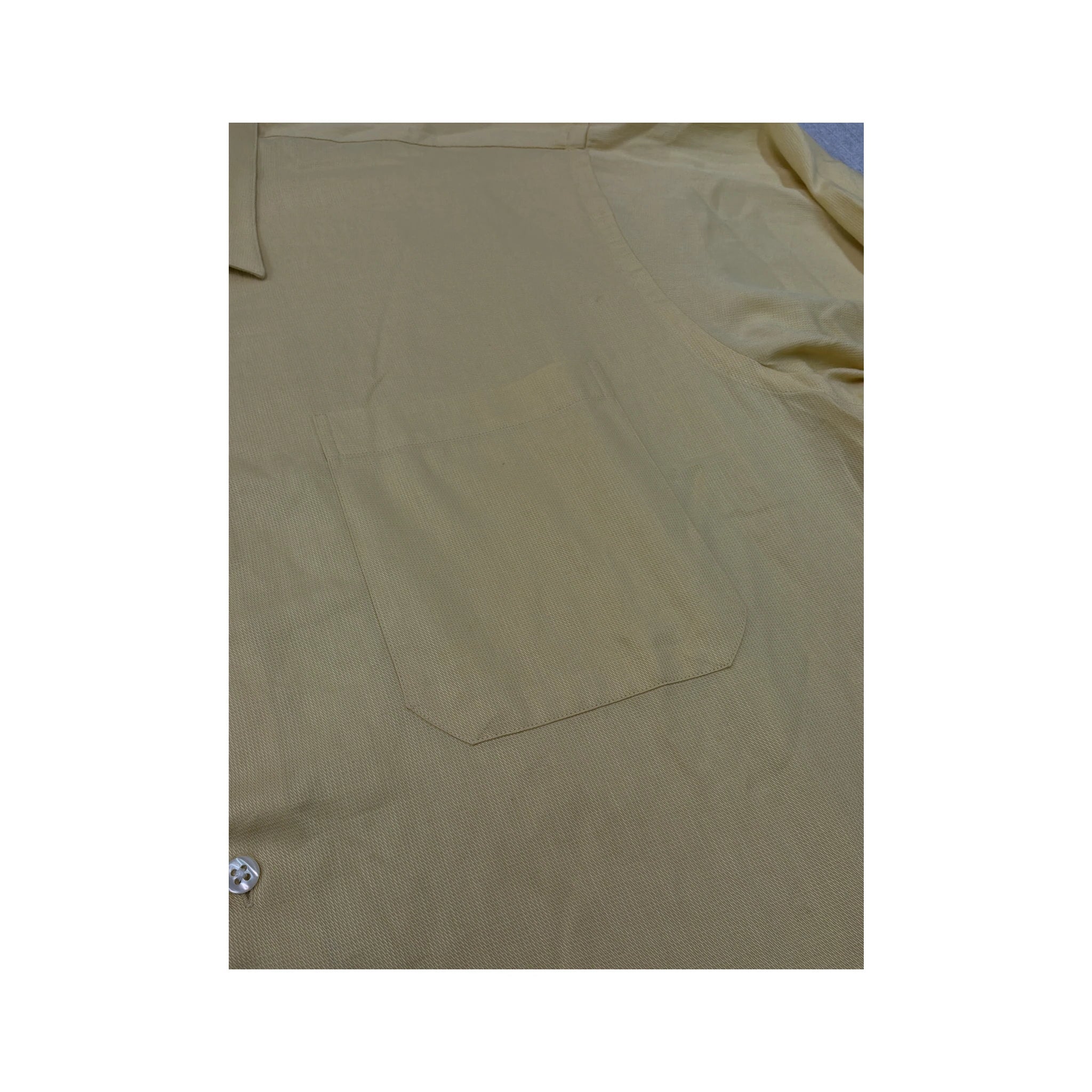 Christian Dior Yellow Cotton Button Up Shirt