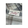 Maria Bellesi Plaid Linen Blend Zip Front Shirt