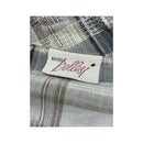 Maria Bellesi Plaid Linen Blend Zip Front Shirt