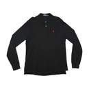 Polo by Ralph Lauren Black Cotton Long Sleeve Polo Shirt