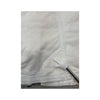 White Corset Top with Black Striped Trim and Lace-Up Detail