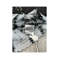Americo Tavar Embroidered Tie Dye Cotton Blouse