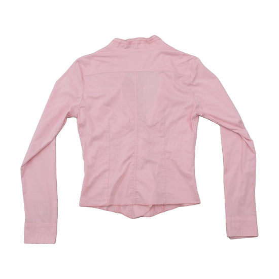 Coconuda Asymmetric Rhinestone Trim Blouse