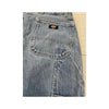 Calças de ganga de carpinteiro Dickies vintage de Lavagem Clara