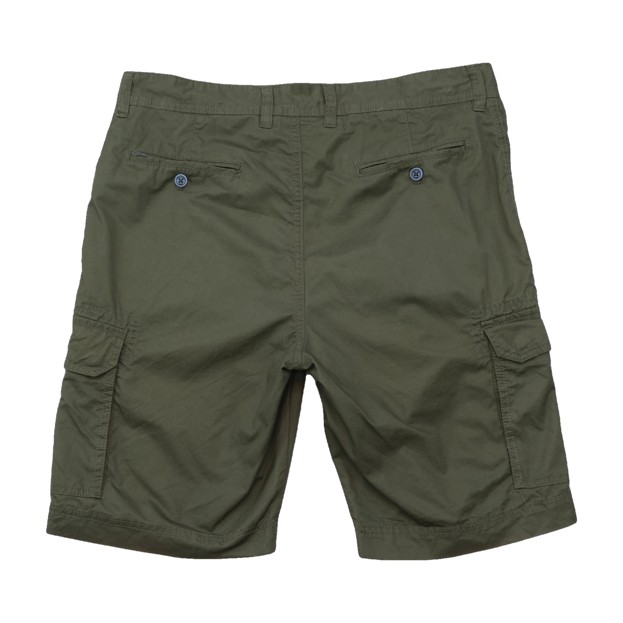 redpoint Olive Green Cotton Cargo Shorts