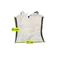 White Corset Top with Black Striped Trim and Lace-Up Detail
