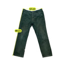 EW Easy Wear Dark Green Cotton Corduroy Chinos