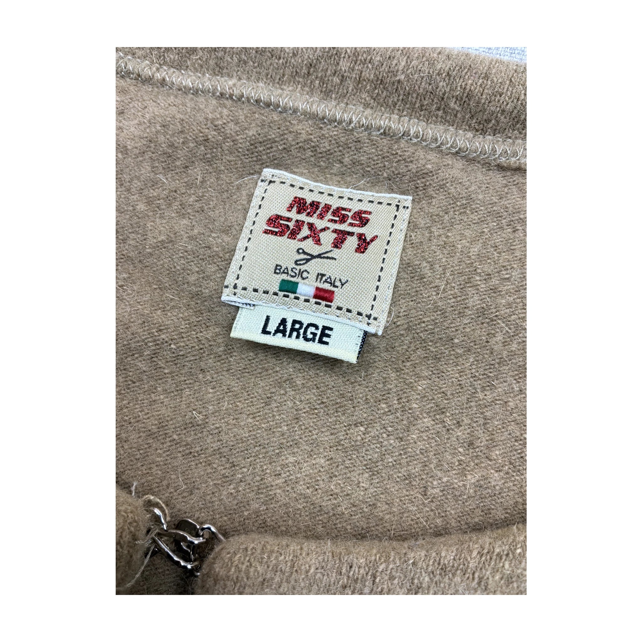 Beige Wool Blend Jacket
