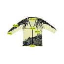 Jei Lo Abstract Animal Print Long Sleeve Button-Up Shirt