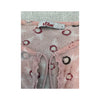 s.Oliver Sheer Pink Ring Print Tie Neck Blouse