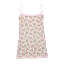 Moschino Lingerie Floral Embroidered Mesh Lace Trim Tank Top