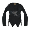 Nine Lives Studded Phoenix Handkerchief Hem Blouse
