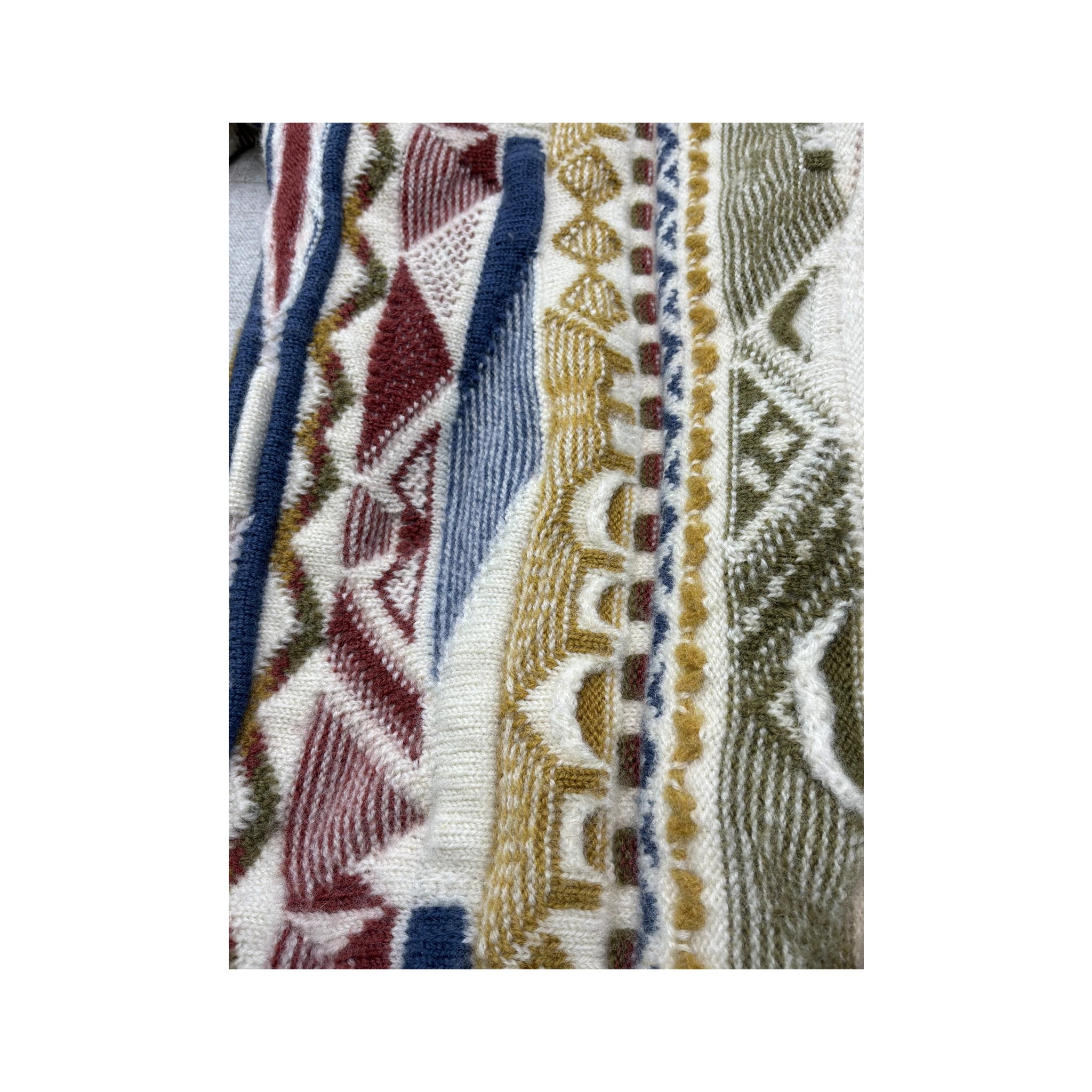 Purely Australian Clothing Co. Textured Geometric Knit Sweater