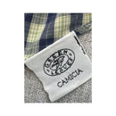Green Leaves Gingham Plaid Button-Down Cotton Shirt