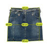 Dreamstar Belted High Rise Denim Shorts Jeans