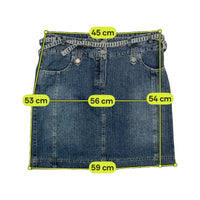 Dreamstar Belted High Rise Denim Shorts Jeans