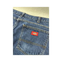 Calças de ganga Dickies em ganga azul de perna direita