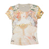 T-shirt Miss Sixty Luxury com estampado Art Nouveau e Lantejoulas