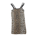 Leopard Print Strappy Mini Dress