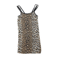 Leopard Print Strappy Mini Dress