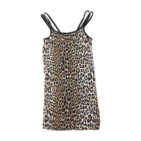 Leopard Print Strappy Mini Dress
