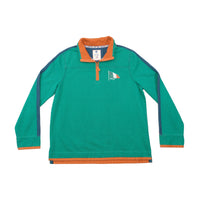 Fat Face Ireland Flag Quarter Zip Cotton Sweater