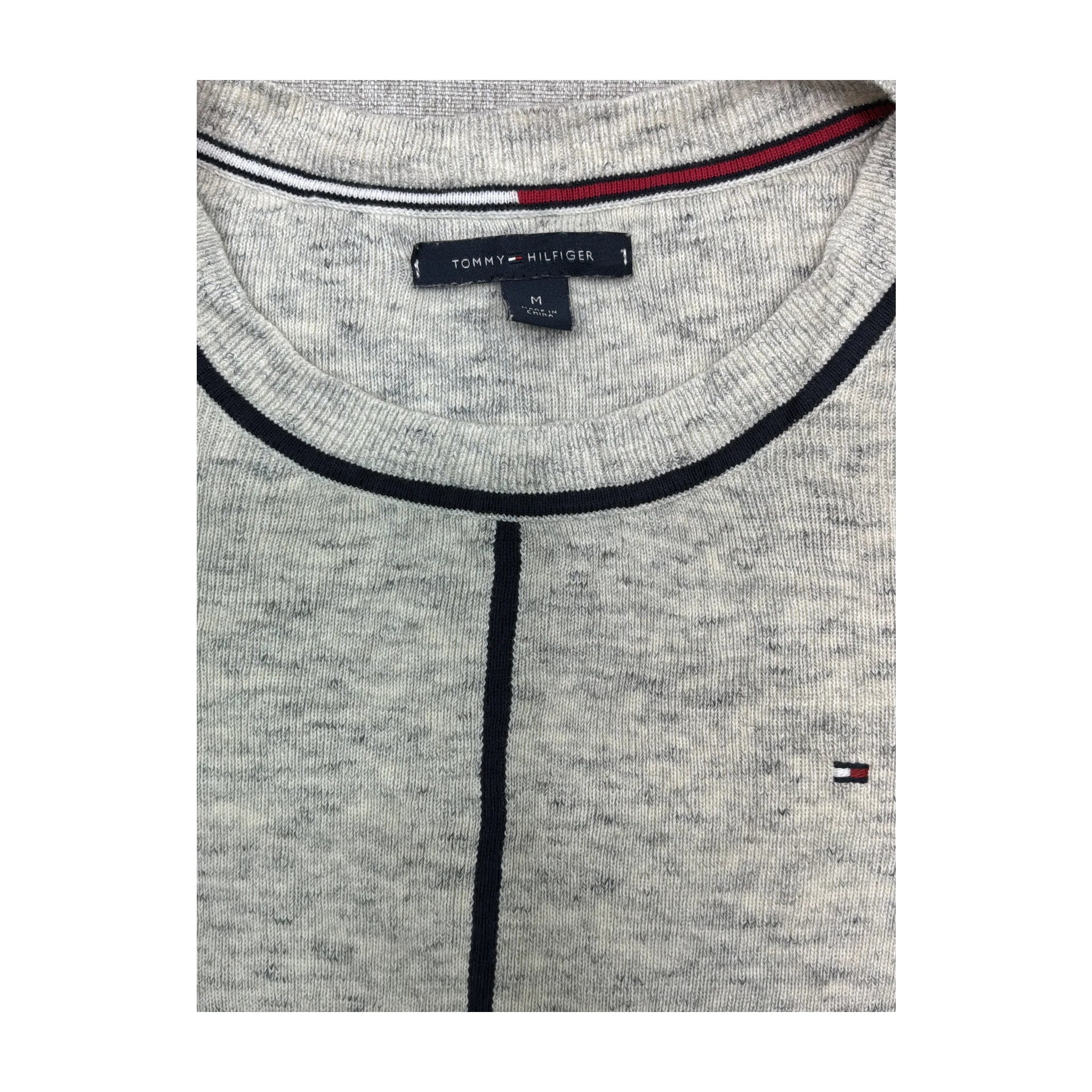Gray Melange Crewneck Sweater
