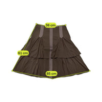 Intrend Layered Brown Midi Skirt