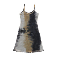 Andreana Floral Mesh Tie Dye Slip Dress