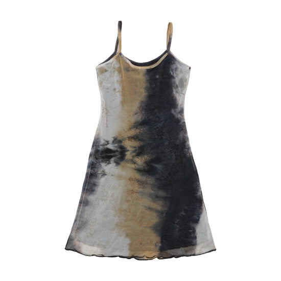 Vestido Lingerie Andreana em Rede floral Tie-Dye