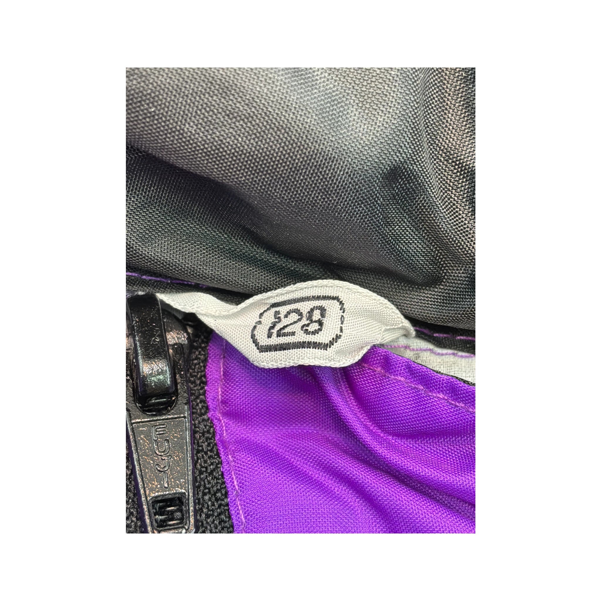 Vintage Abstract Print Purple Pullover Ski Jacket