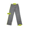 Dickies Vintage Faded Gray Cotton Straight Leg Jeans