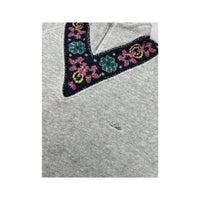 Lotto Floral Trim Quarter Zip Fleece