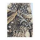 Multi-Patterned Brown Dress