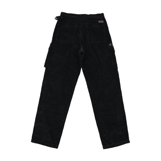 Casucci Jeans Vintage Black Cotton Corduroy Cargo Pants