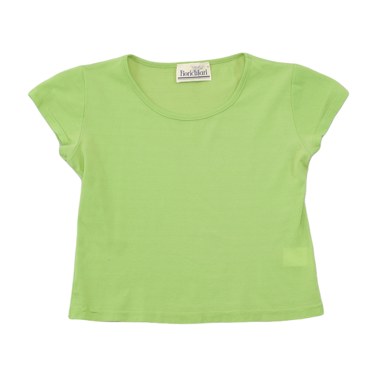 Fiorichiari Lime Green Fitted Cap Sleeve T-shirt