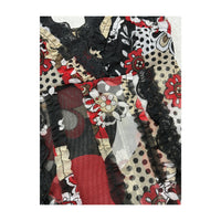 Floral & Polka Dot Lace-Trim Mesh Camisole Top