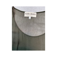 Flora Rozzi 100% Silk Sheer Sleeveless Tank Top (Repriced)