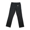Carhartt Black Straight Leg Stretch Cotton Work Pants