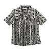 Lisa Tossa Monochrome Pattern Button Up Shirt