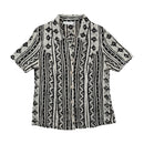 Lisa Tossa Monochrome Pattern Button Up Shirt