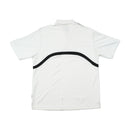 Nike Vintage White Contrast Panel Zip Polo Shirt