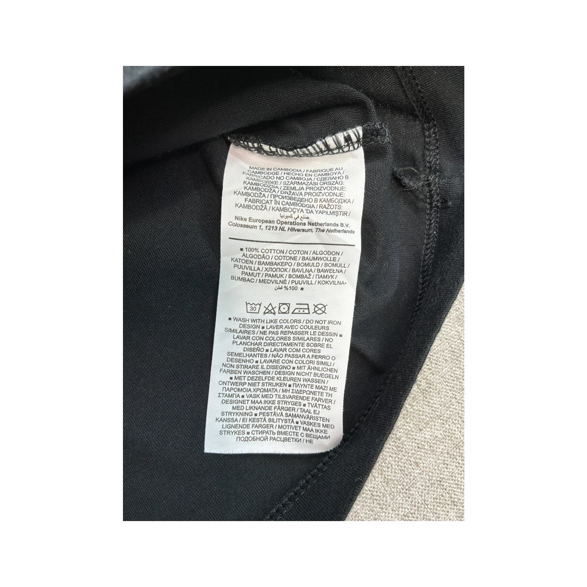 Nike Embroidered Logo Cotton T-Shirt