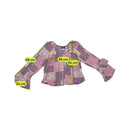 Arizona Patchwork Print Bell Sleeve Blouse